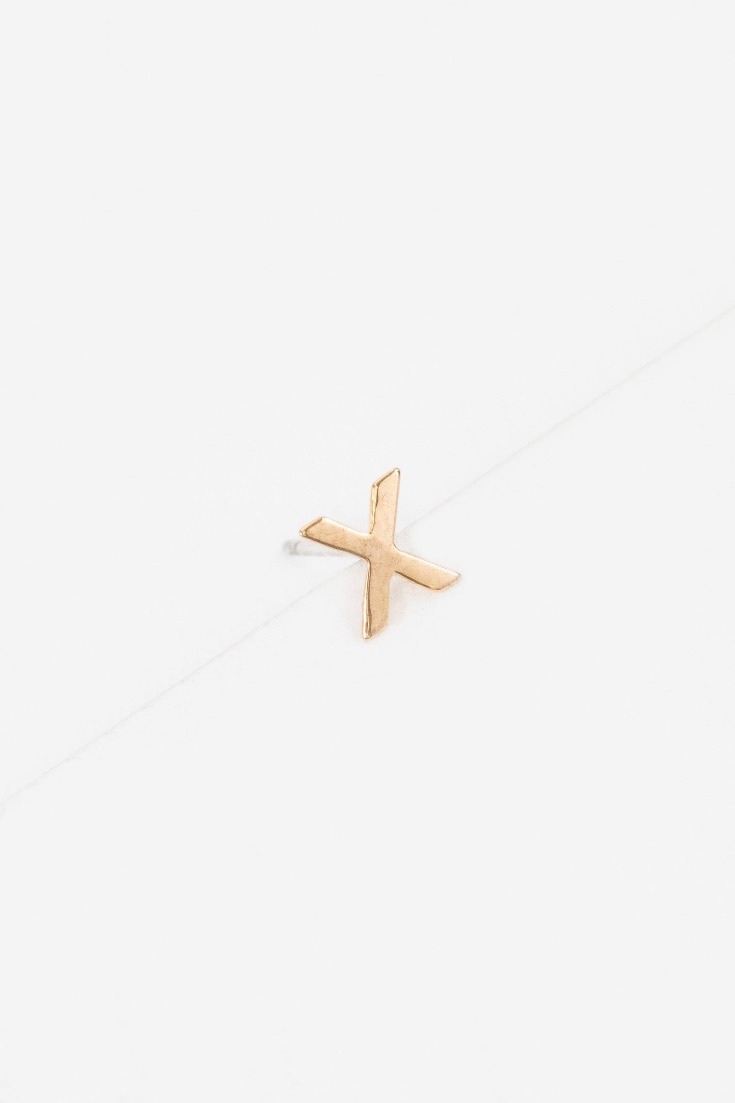 Alphabet Earring (14K Gold)