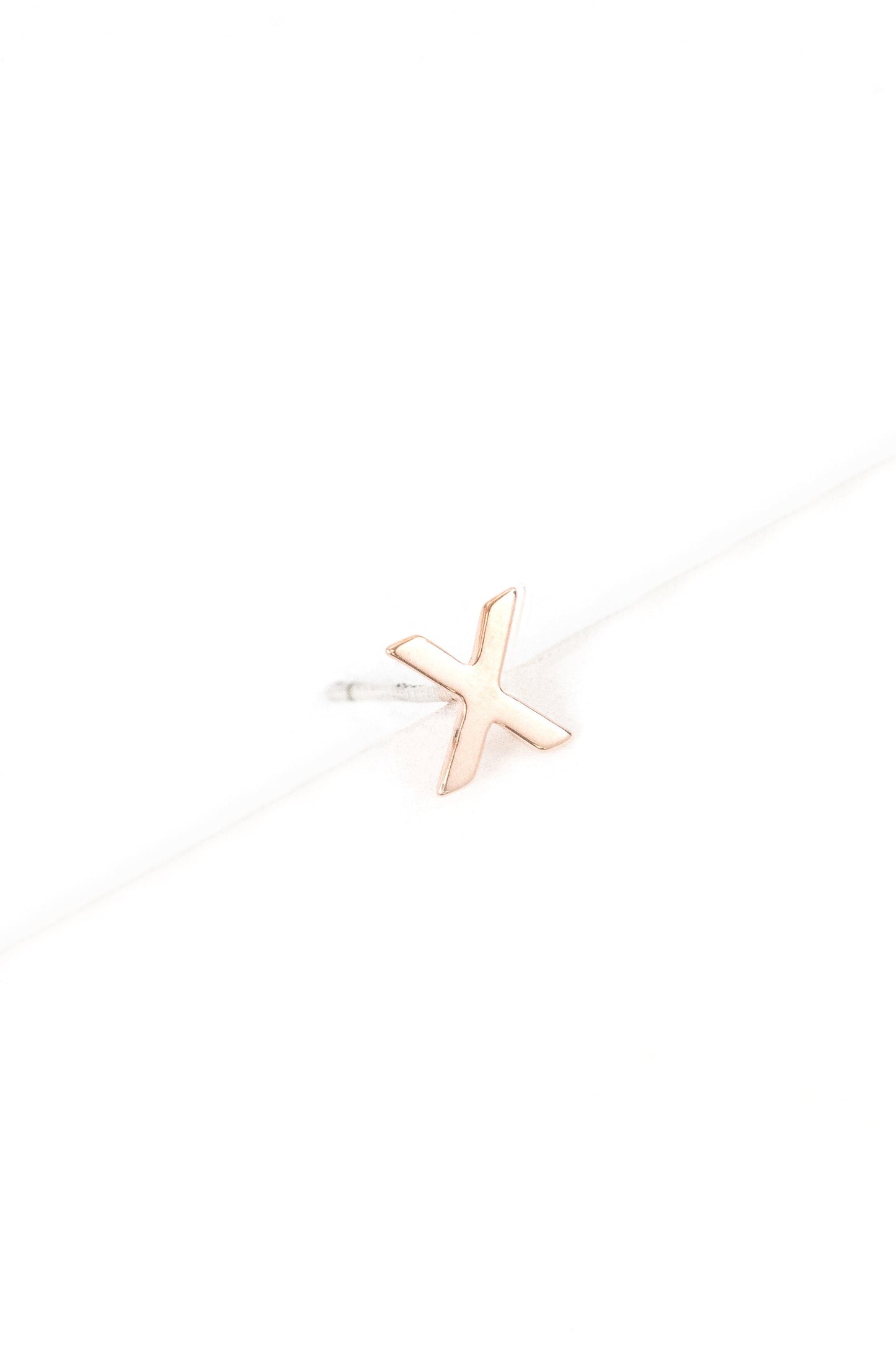 Alphabet Earring (14K Rose)