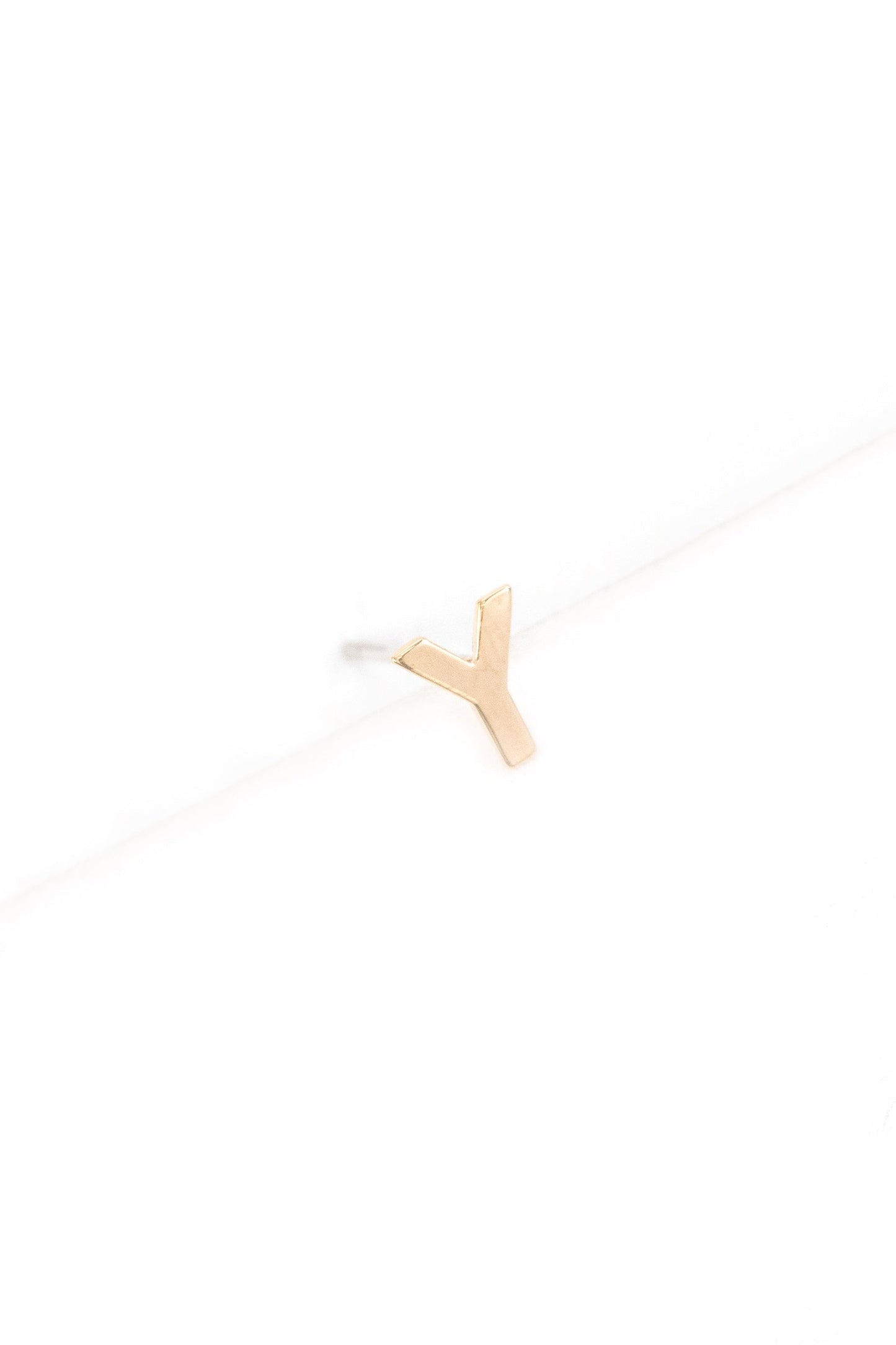 Alphabet Earring (14K Gold)