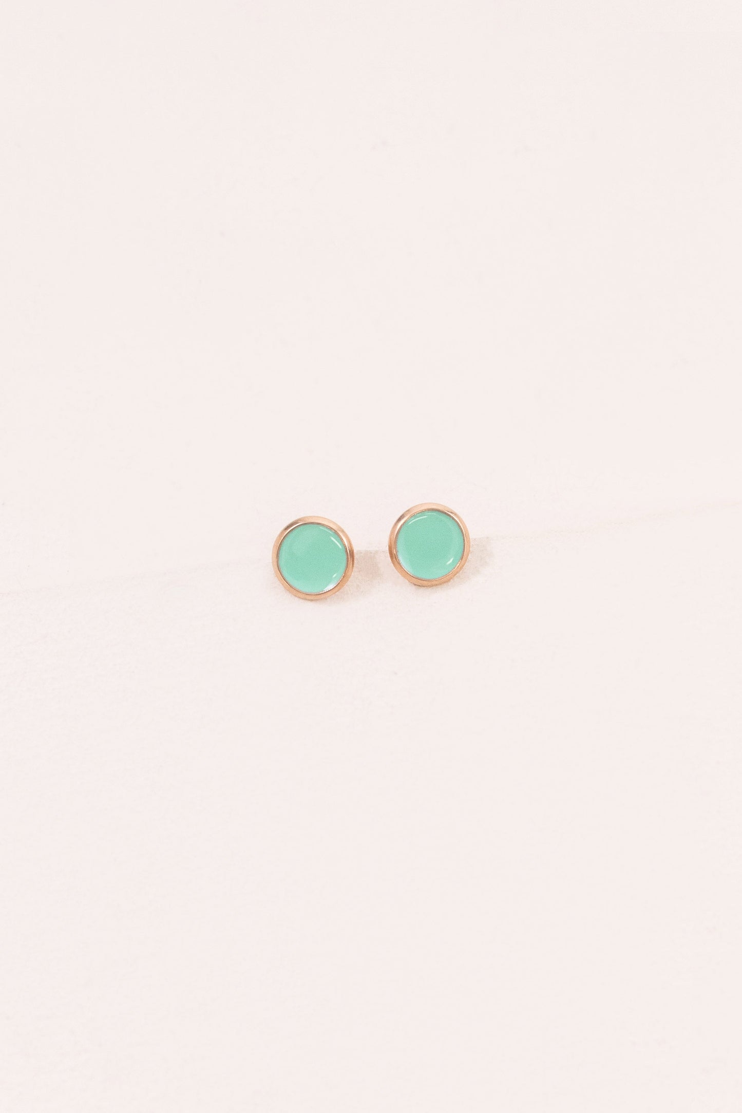 10mm Palette Earrings | Teal (14K)