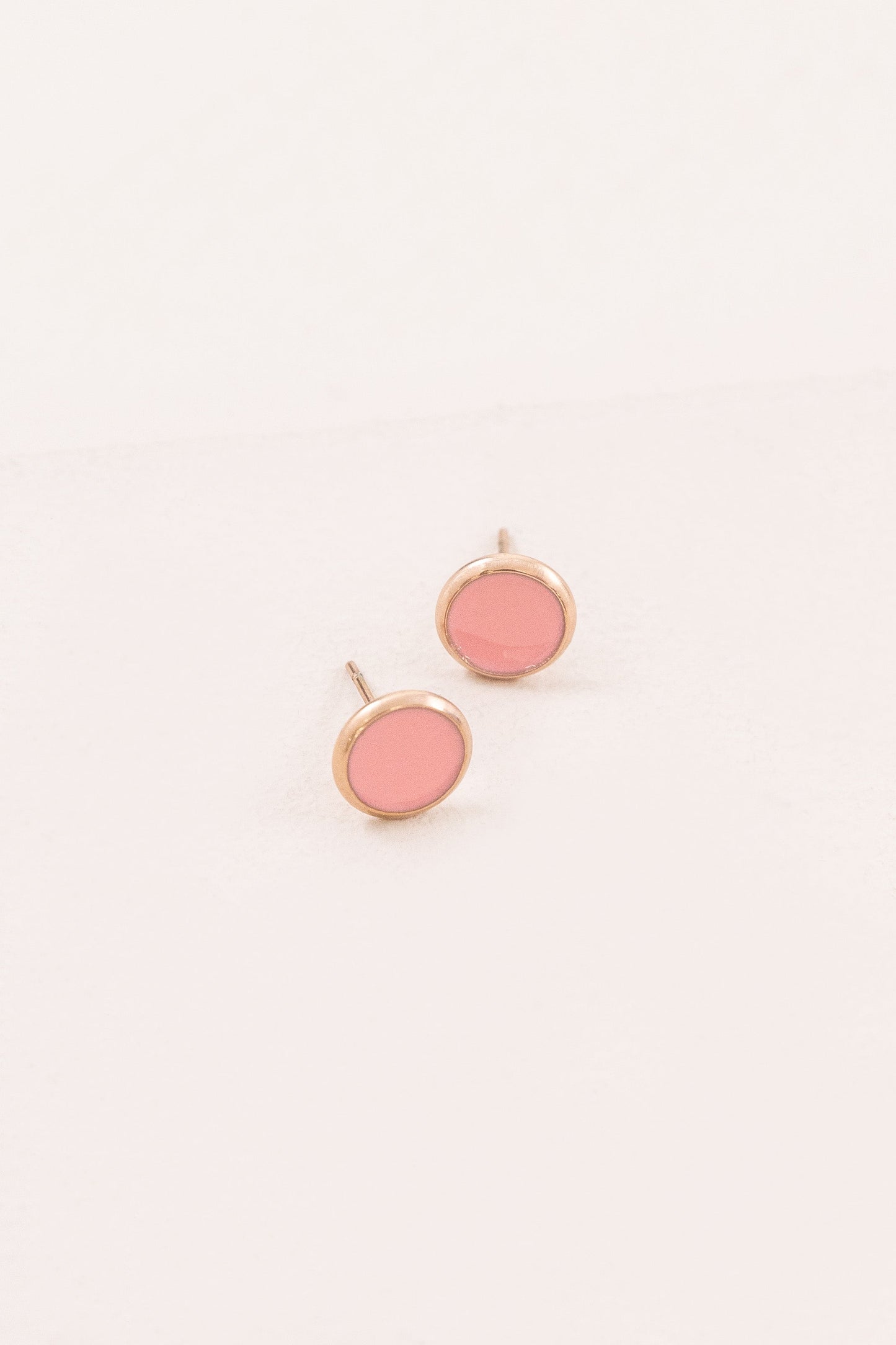 10mm Palette Earrings | Bubble Gum Pink (14K)
