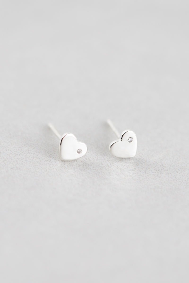 Hearts Desire Stud Earrings (sterl.)
