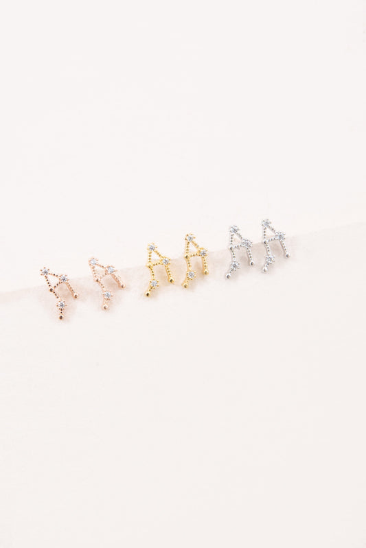 Libra Zodiac Earrings