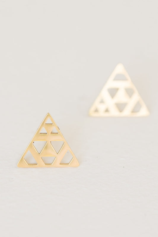 Aesop Triangle Earrings | Gold (14K)