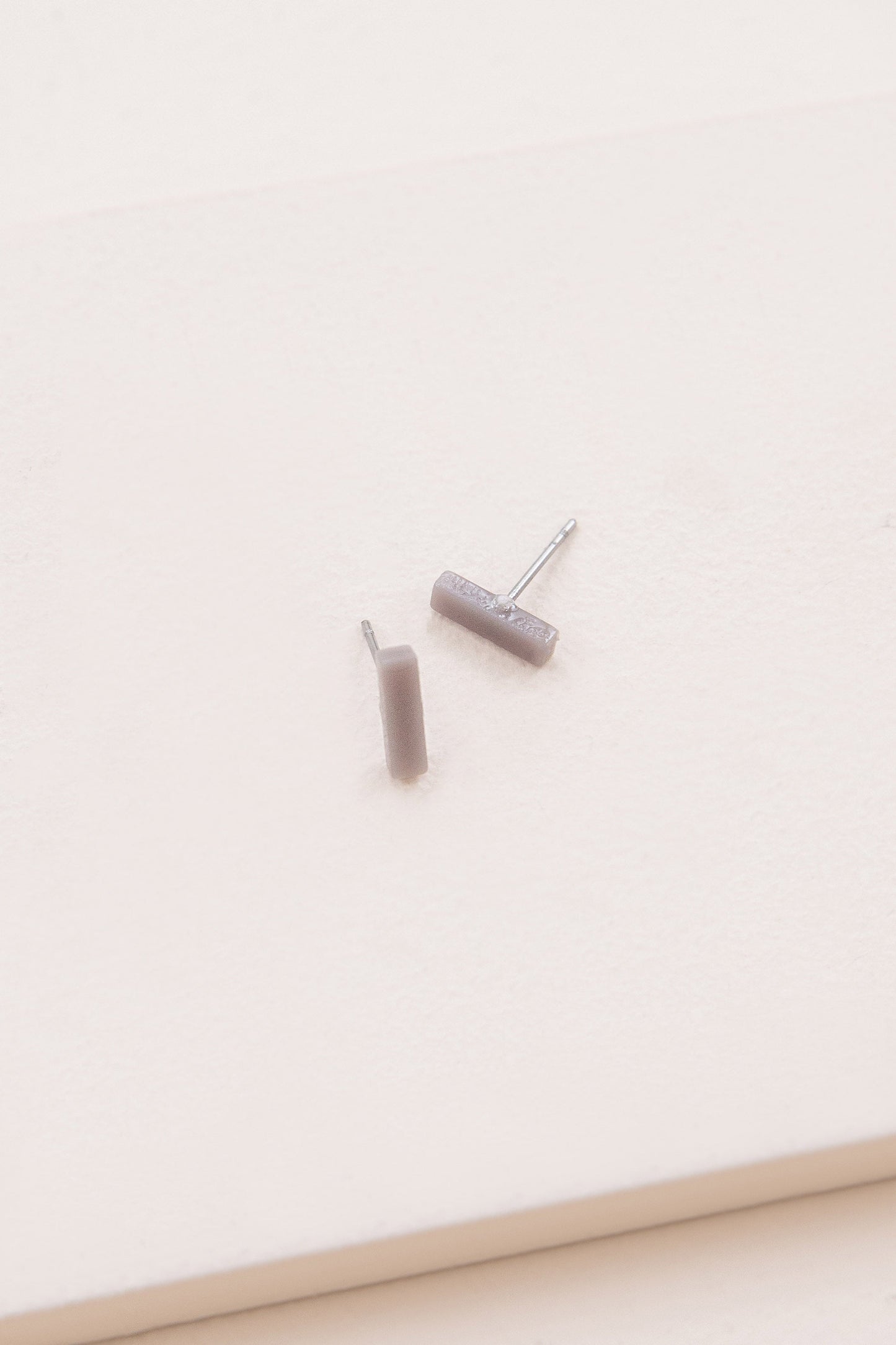 Porsha Dash Stud Earrings | Gray