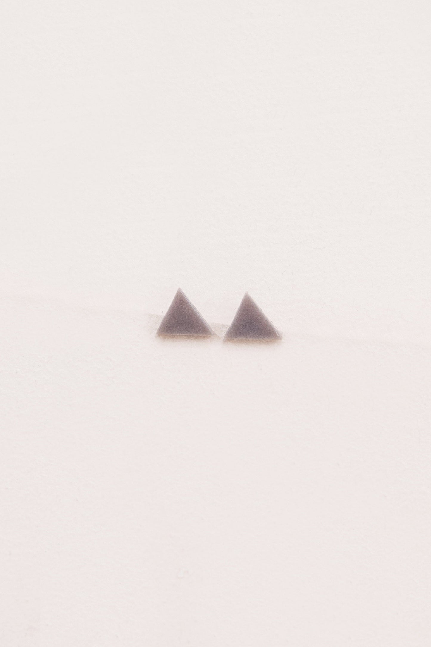 Porsha Triangle Stud Earrings | Gray