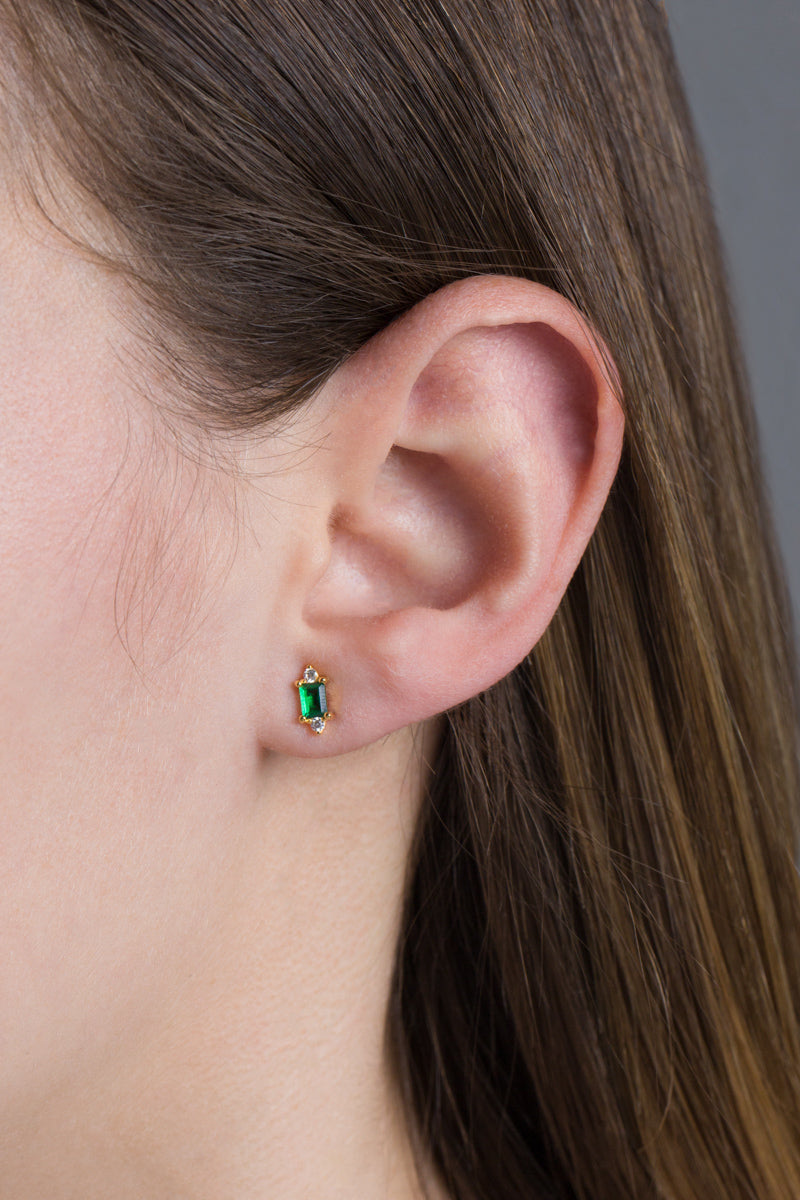 Kept Treasure Stud Earrings (14K)