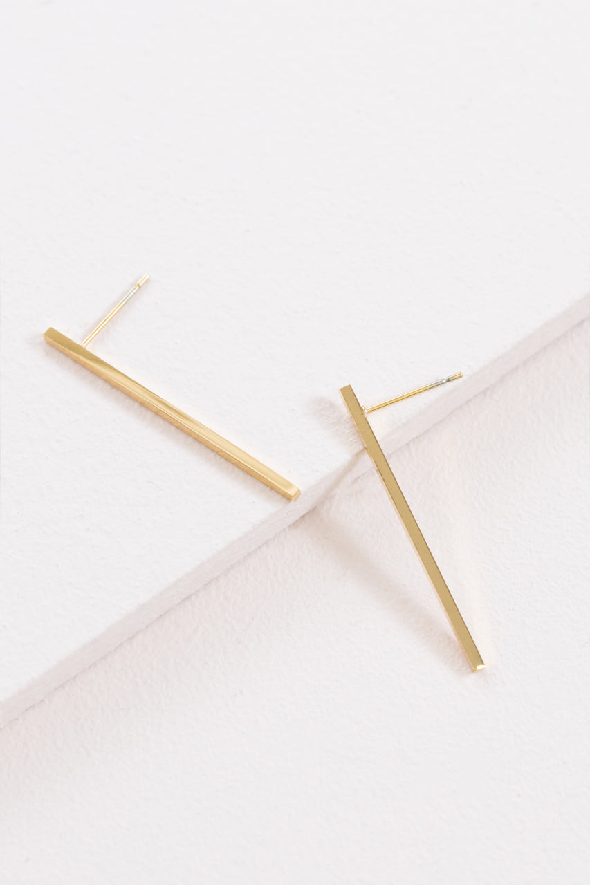 Boss Status Bar Earrings (14K)