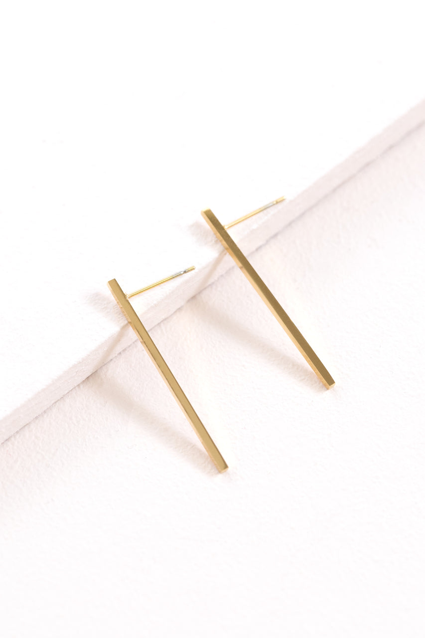 Boss Status Bar Earrings (14K)