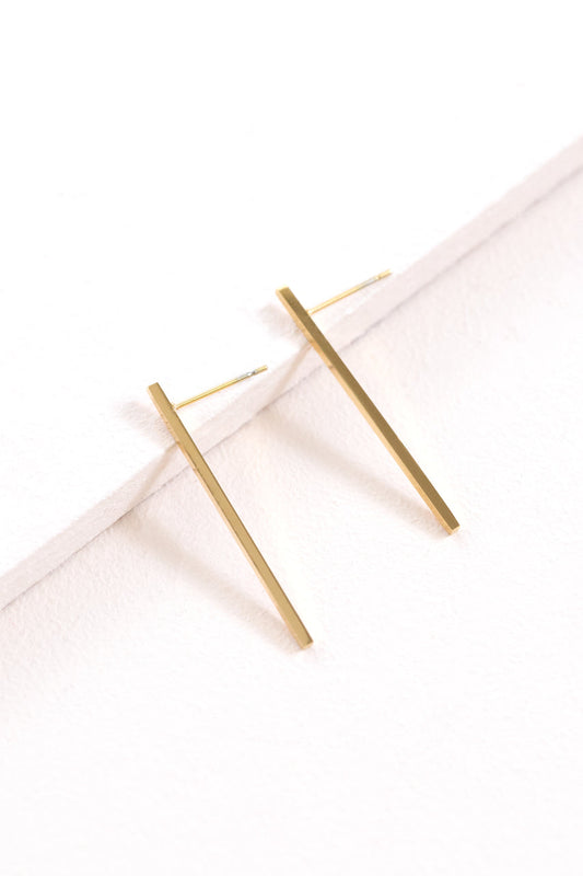Boss Status Bar Earrings (14K)