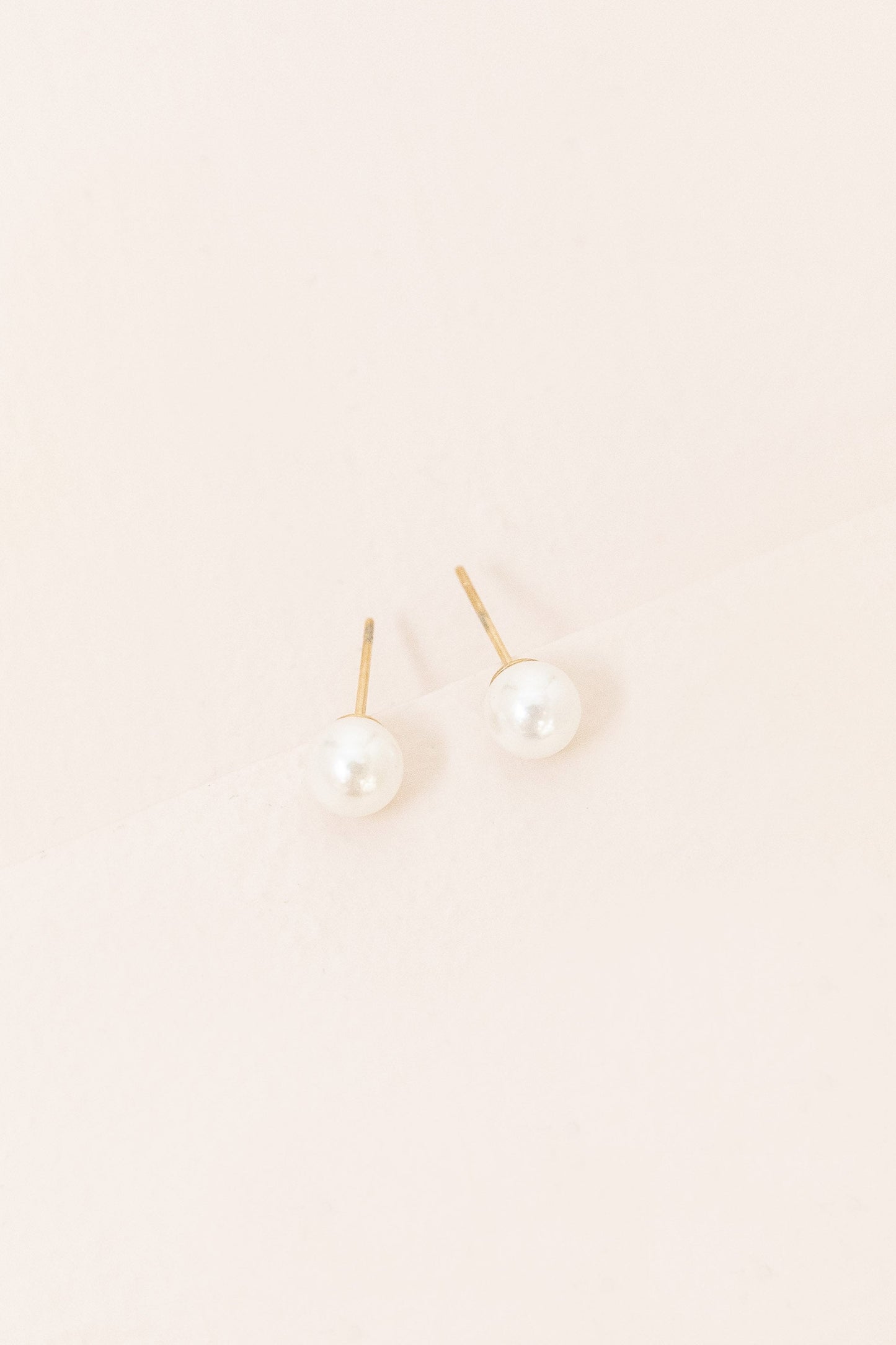 Flawless Pearl Stud Earrings | Small (14K)