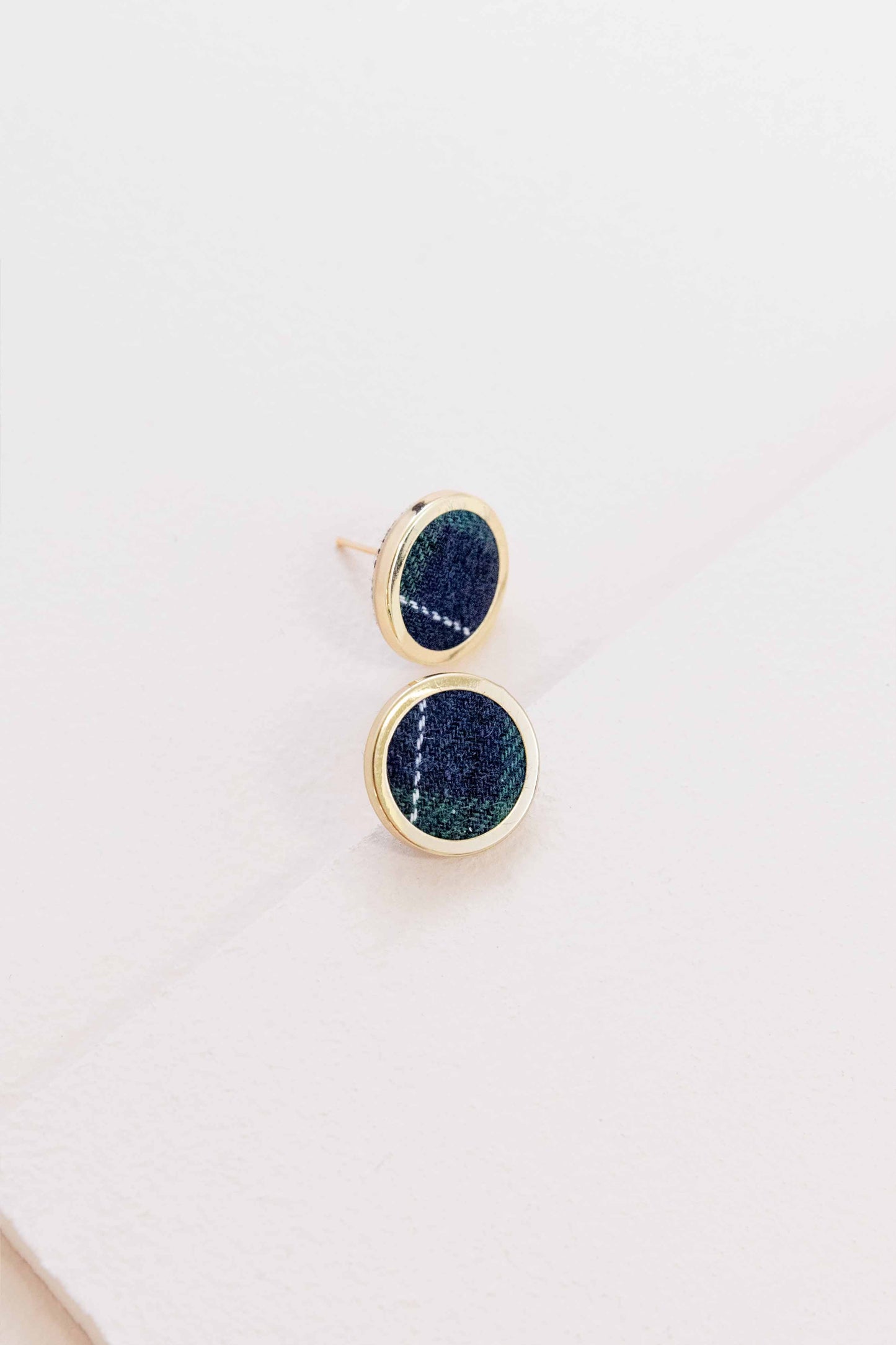 Old School Earrings (14K) | Plaid