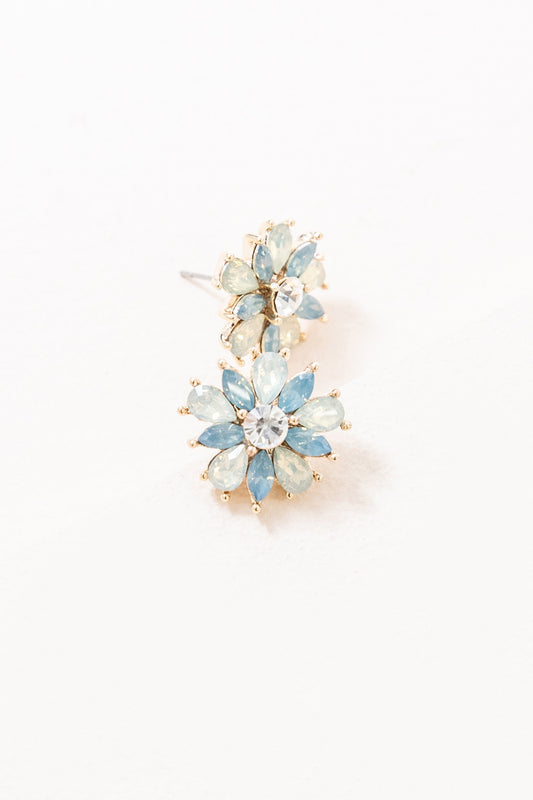 Amaryllis Blue Stud Earrings