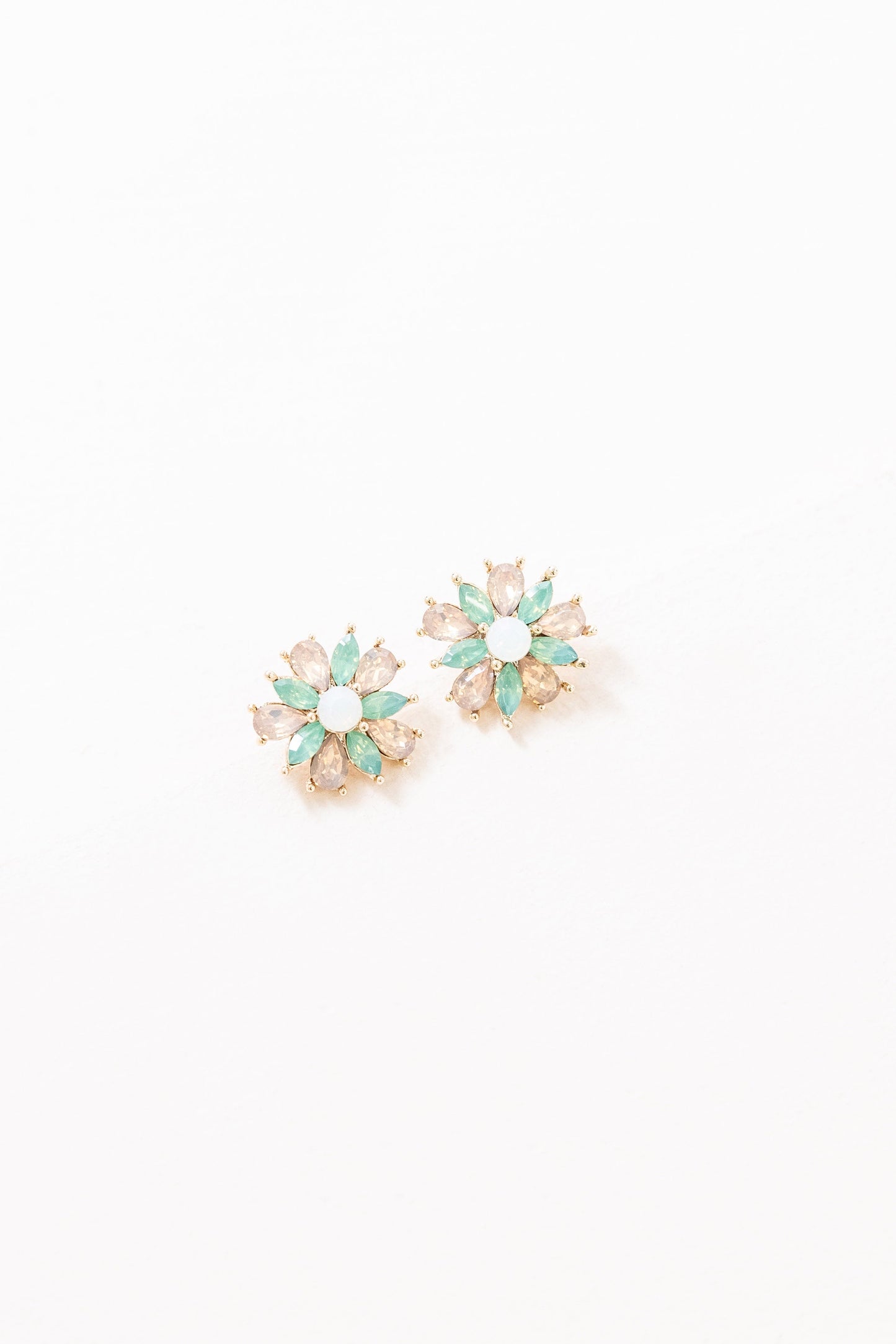 Amaryllis Green Stud Earrings