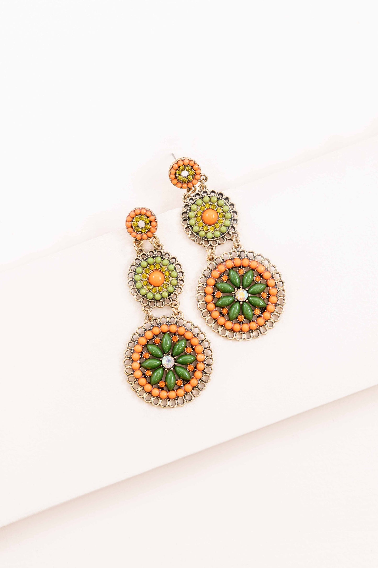 Parissa Dangle Earrings | Orange