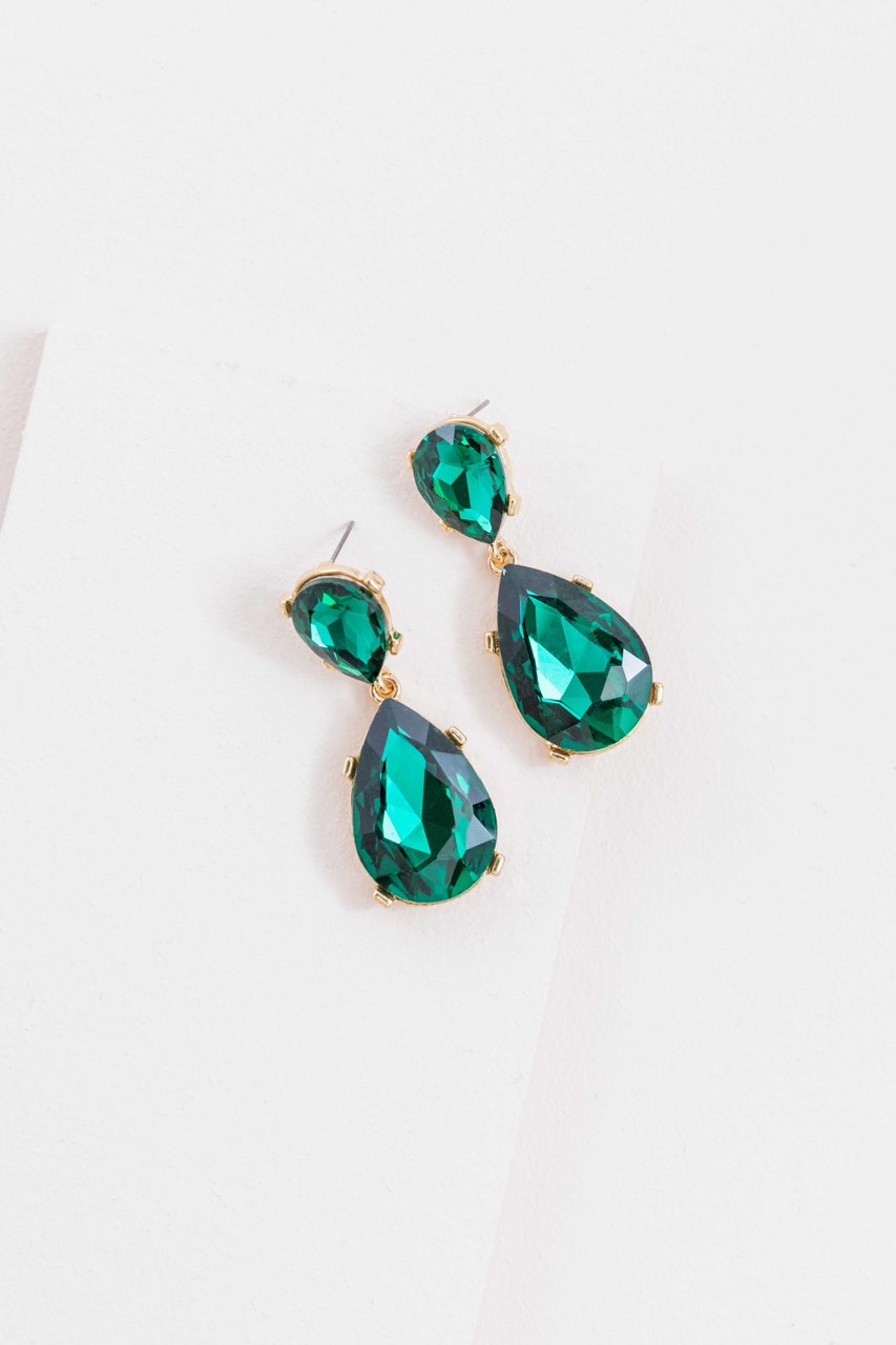 Briel Drop Earrings | Emerald