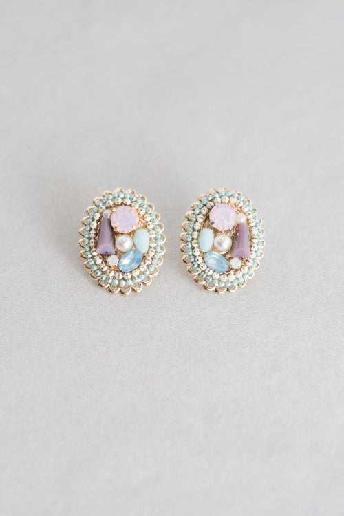 Nest Stud Earrings | Blue