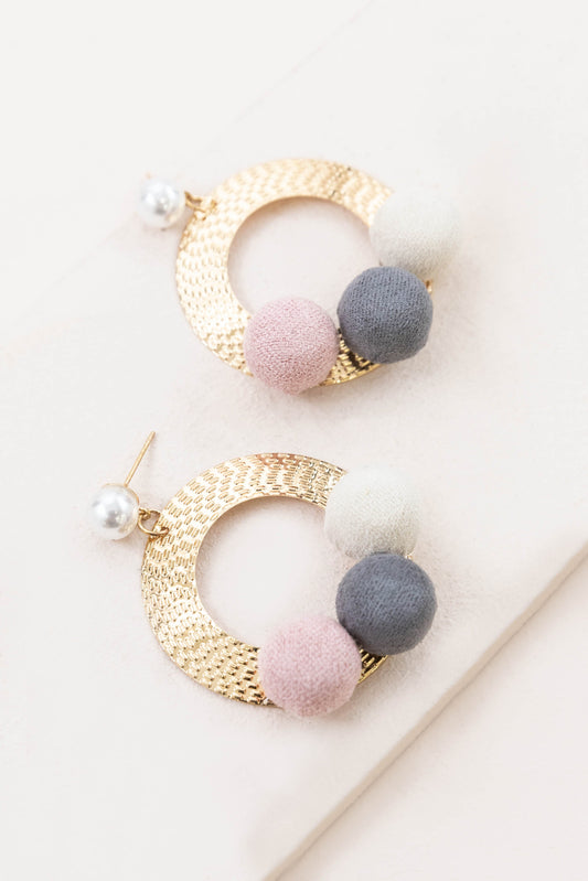 Tilo Dangle Earrings | Pink
