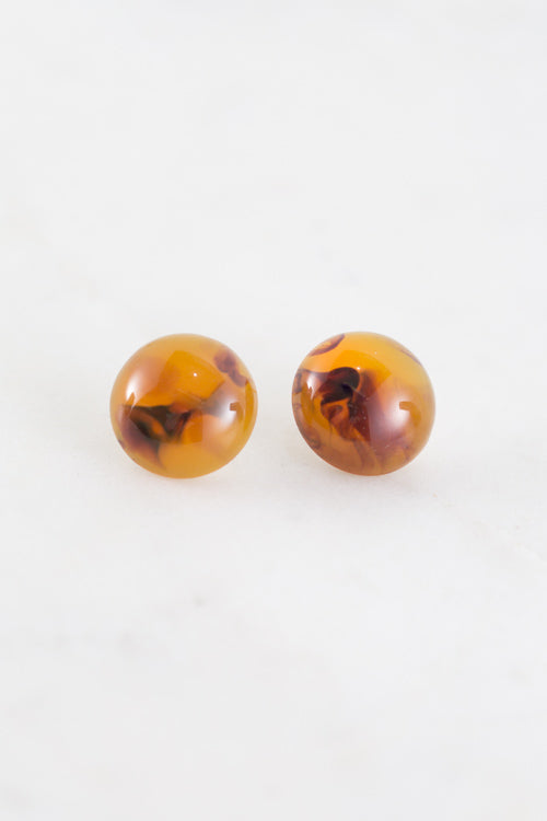 Helene Stud Earrings | Amber