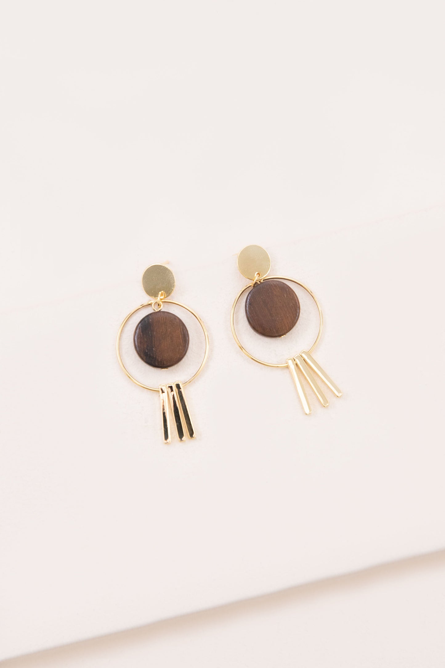 Trifecta Wooden Earrings