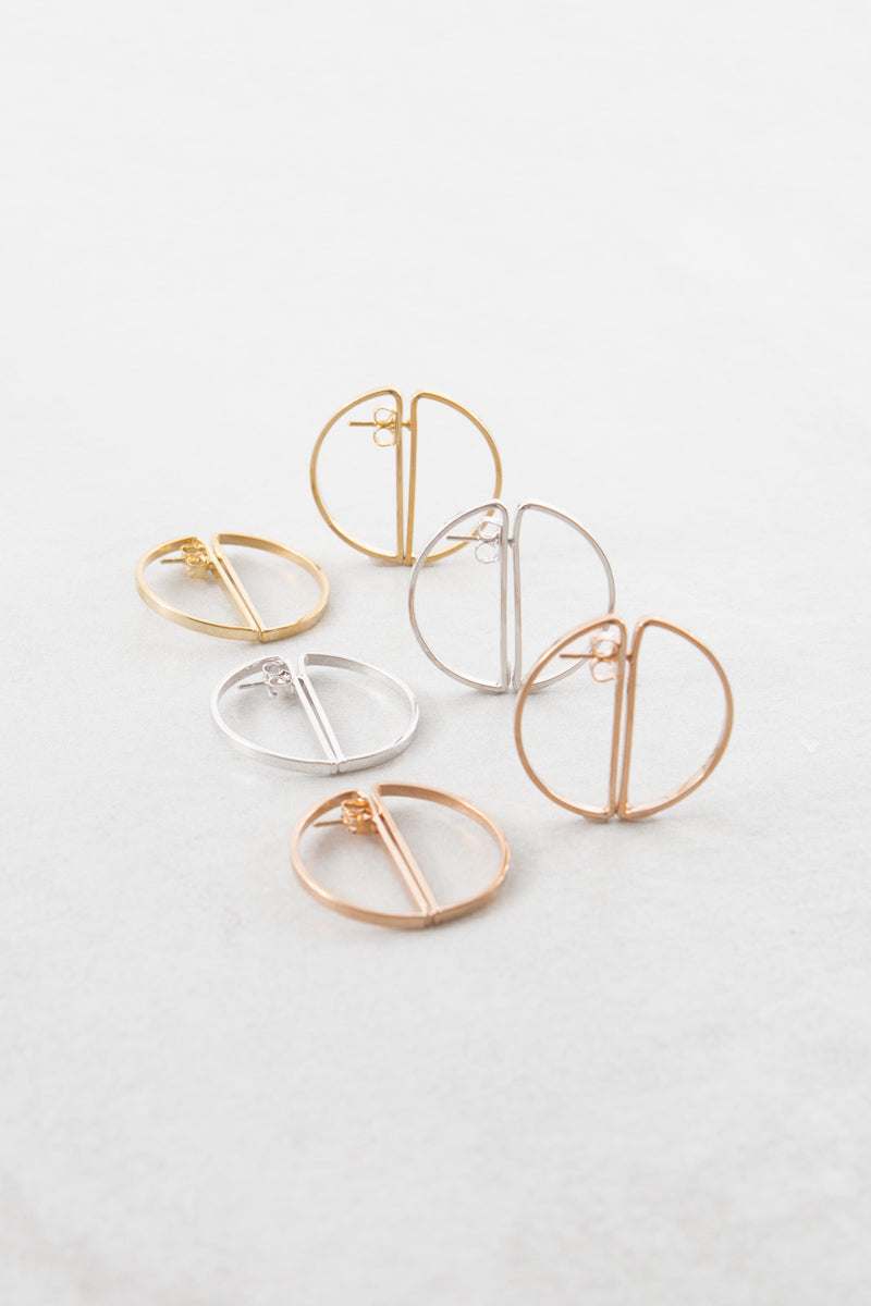 Worlds Collide Hoop Ear Jacket Earrings