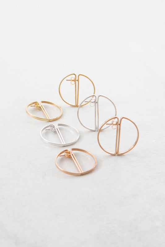 Worlds Collide Hoop Ear Jacket Earrings