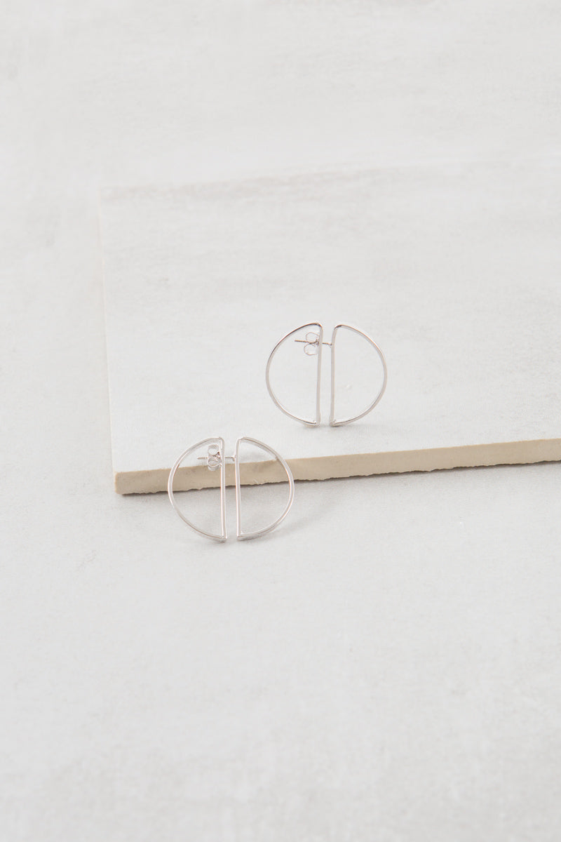 Worlds Collide Hoop Ear Jacket Earrings