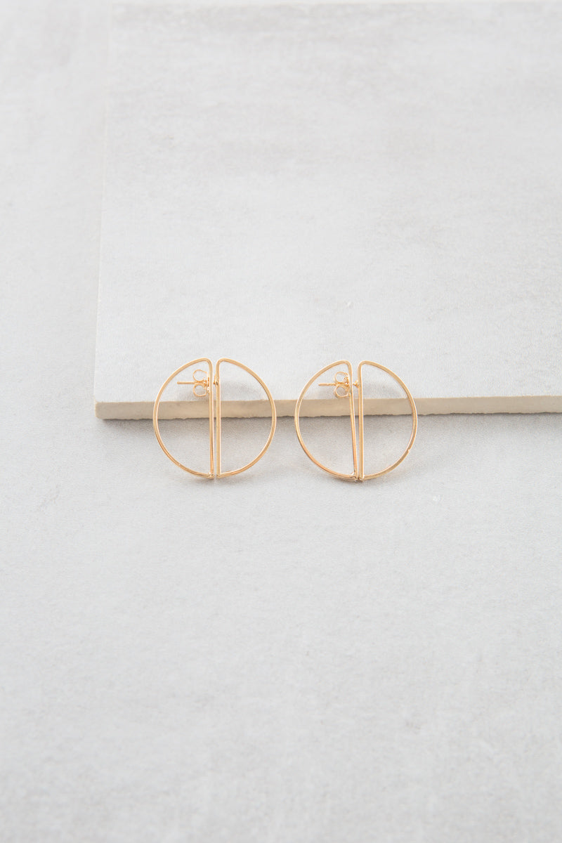 Worlds Collide Hoop Ear Jacket Earrings