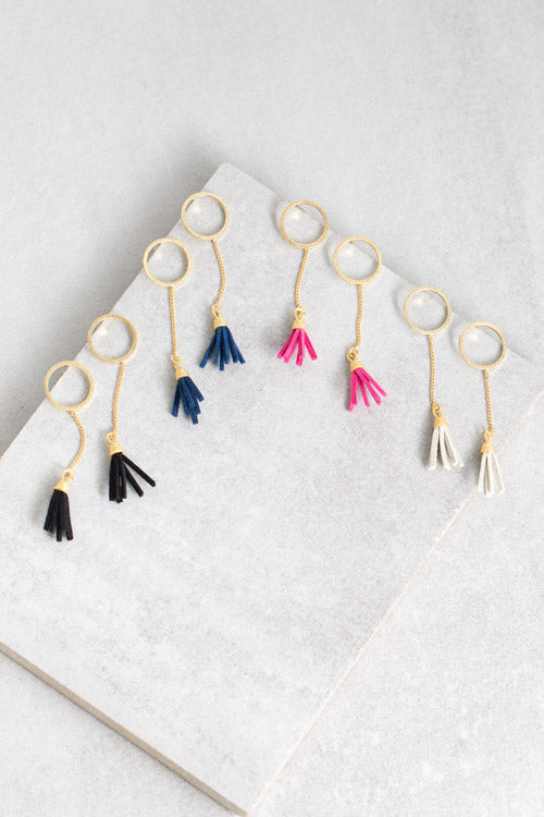 Circle Tassel Earrings