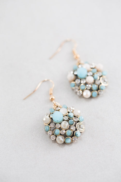 Mosaic Confetti Earrings | Blue