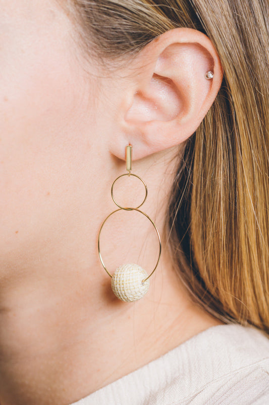 Vintage Woven Dangle Earrings