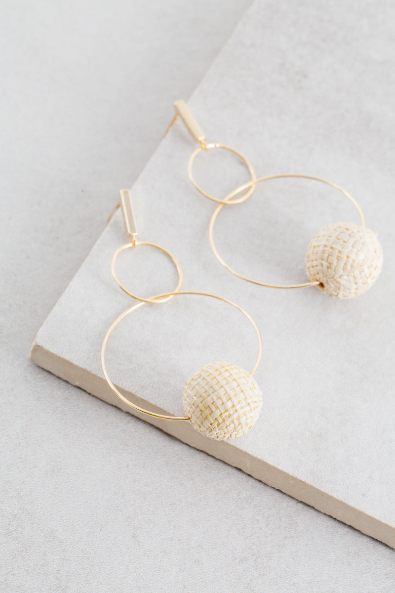 Vintage Woven Dangle Earrings