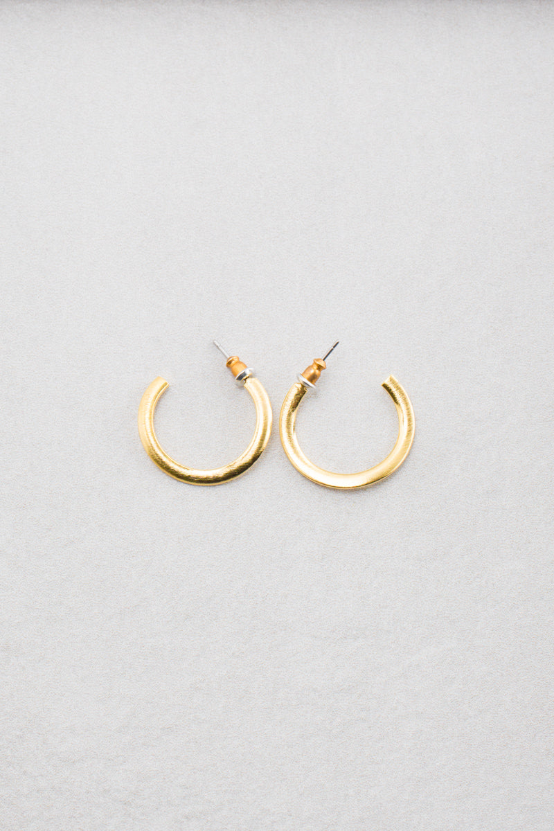 Curved Hoop Earrings