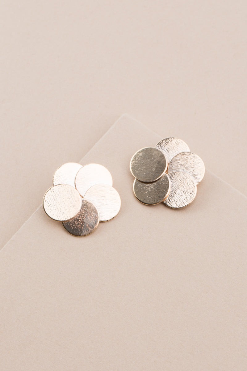 Round and Round Earrings | Gold