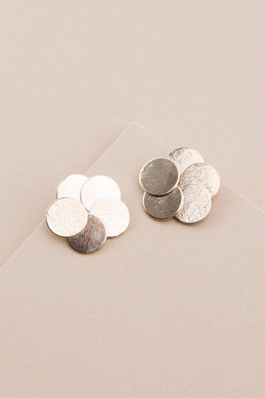 Round and Round Earrings | Gold