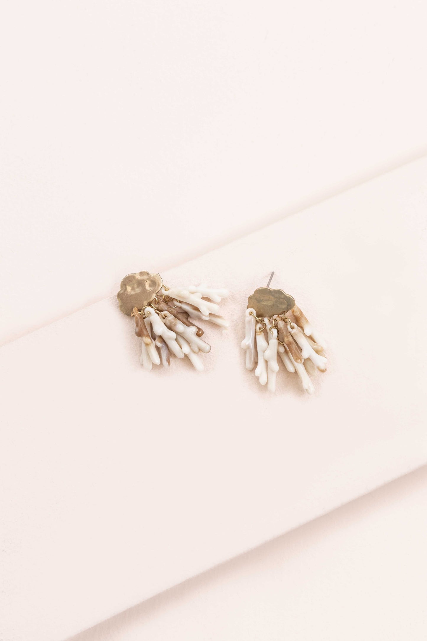 Golden Reef Dangle Earrings | Tan