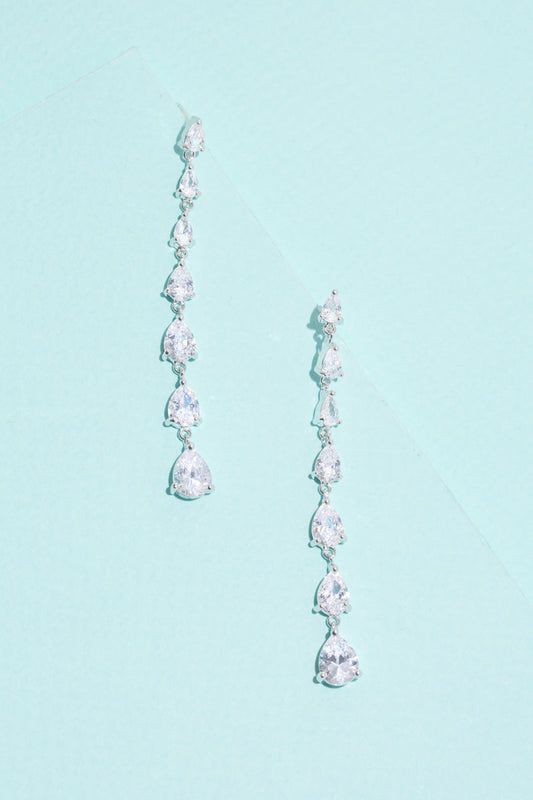 Droplet Wonder Dangle Earrings | Silver