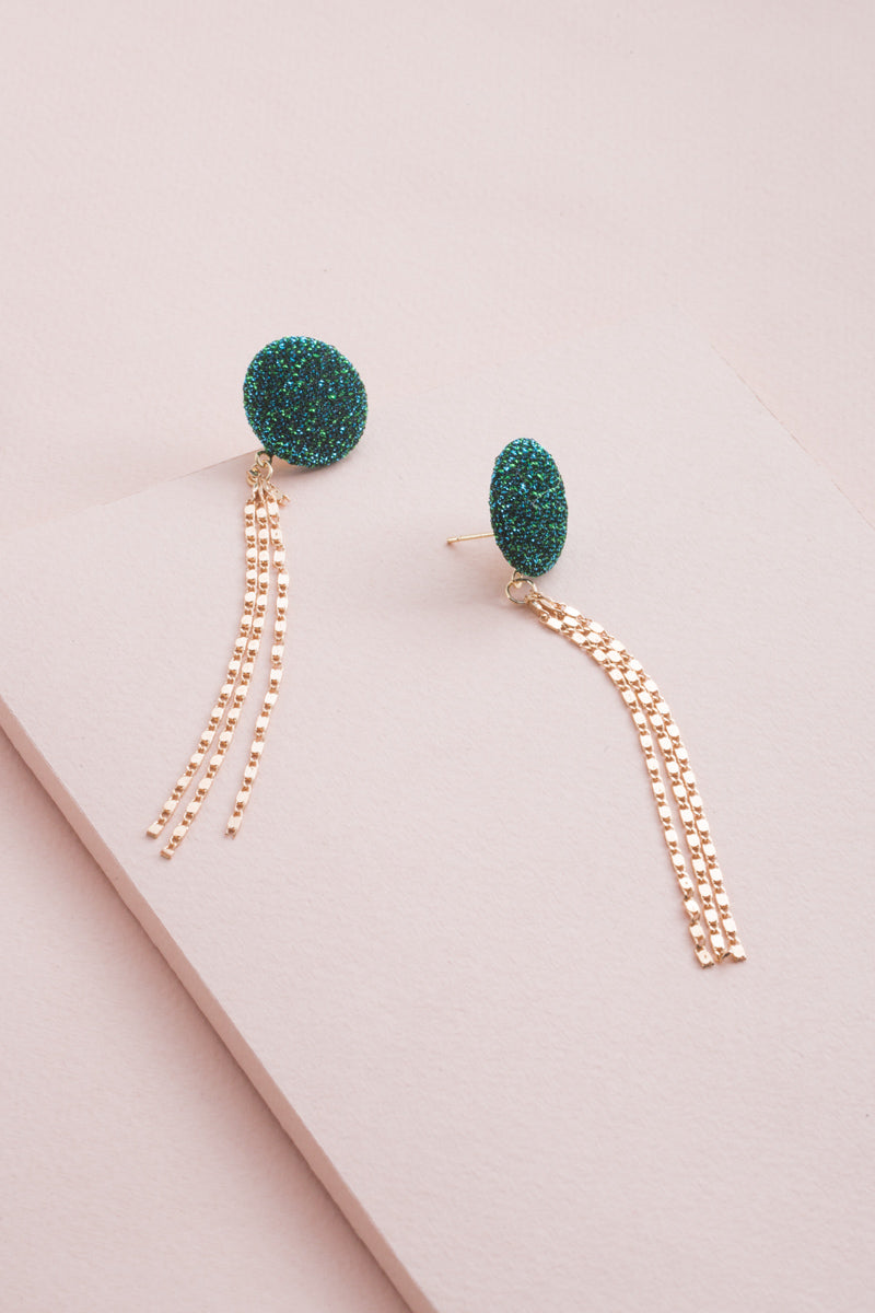 Rise and Shine Tassel Earrings | Teal