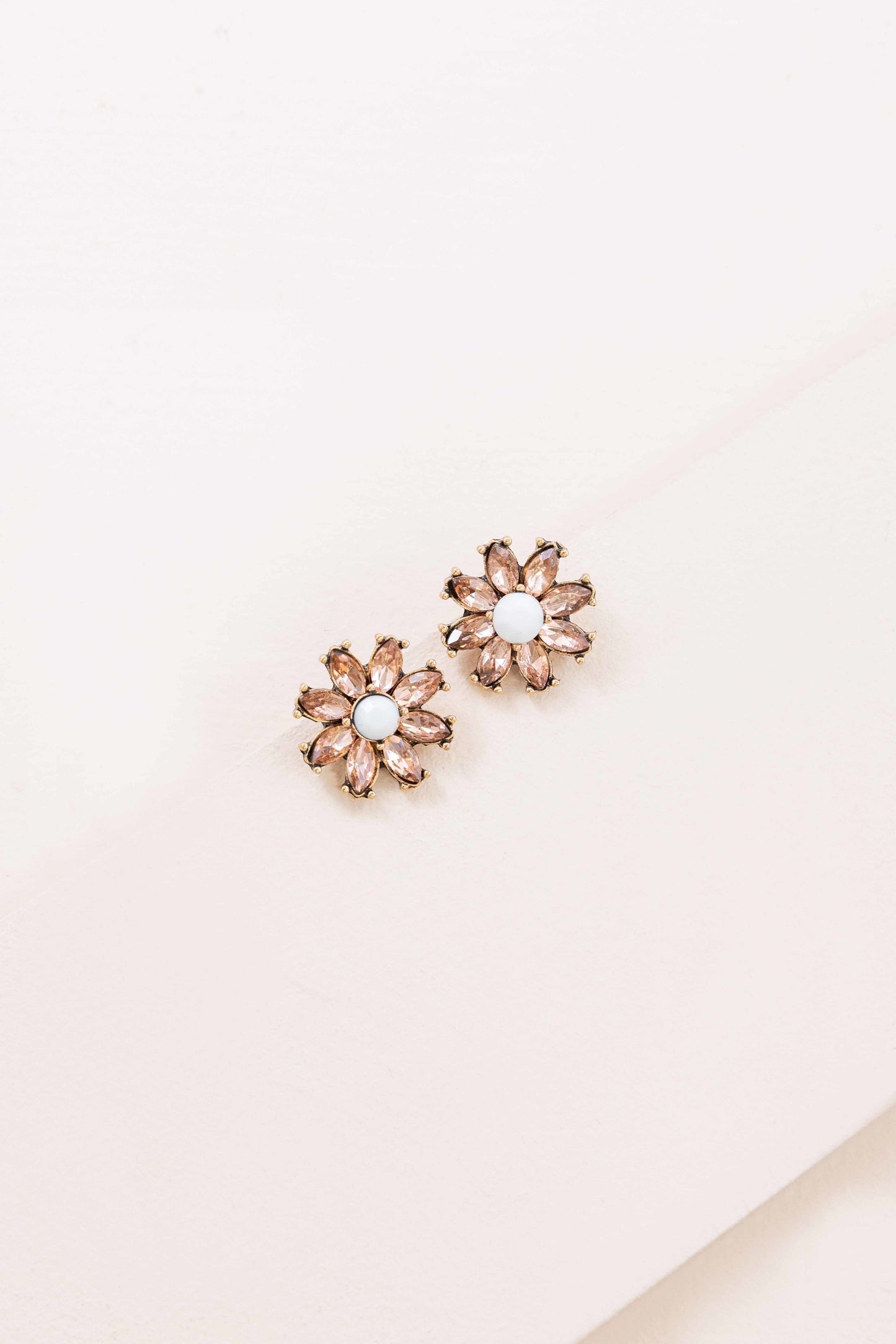 Pink Efflorescence Stud Earrings