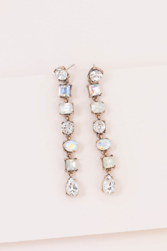 Blushing Opal Dangle Earrings