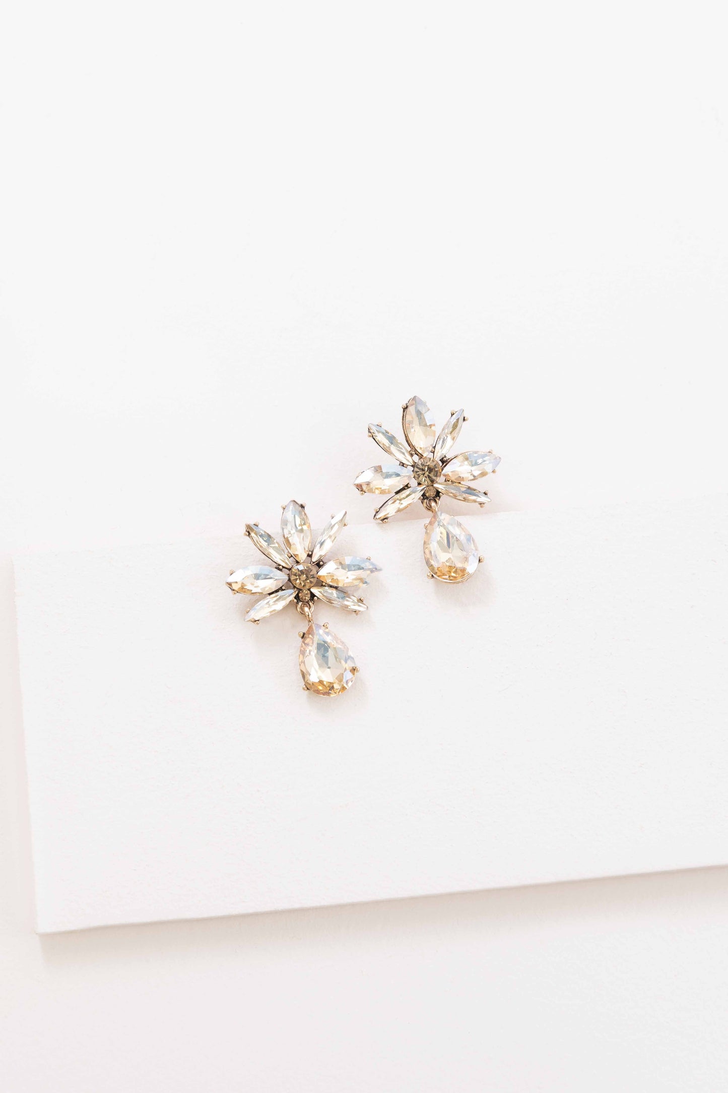 At Last Petal Drop Earrings | Amber