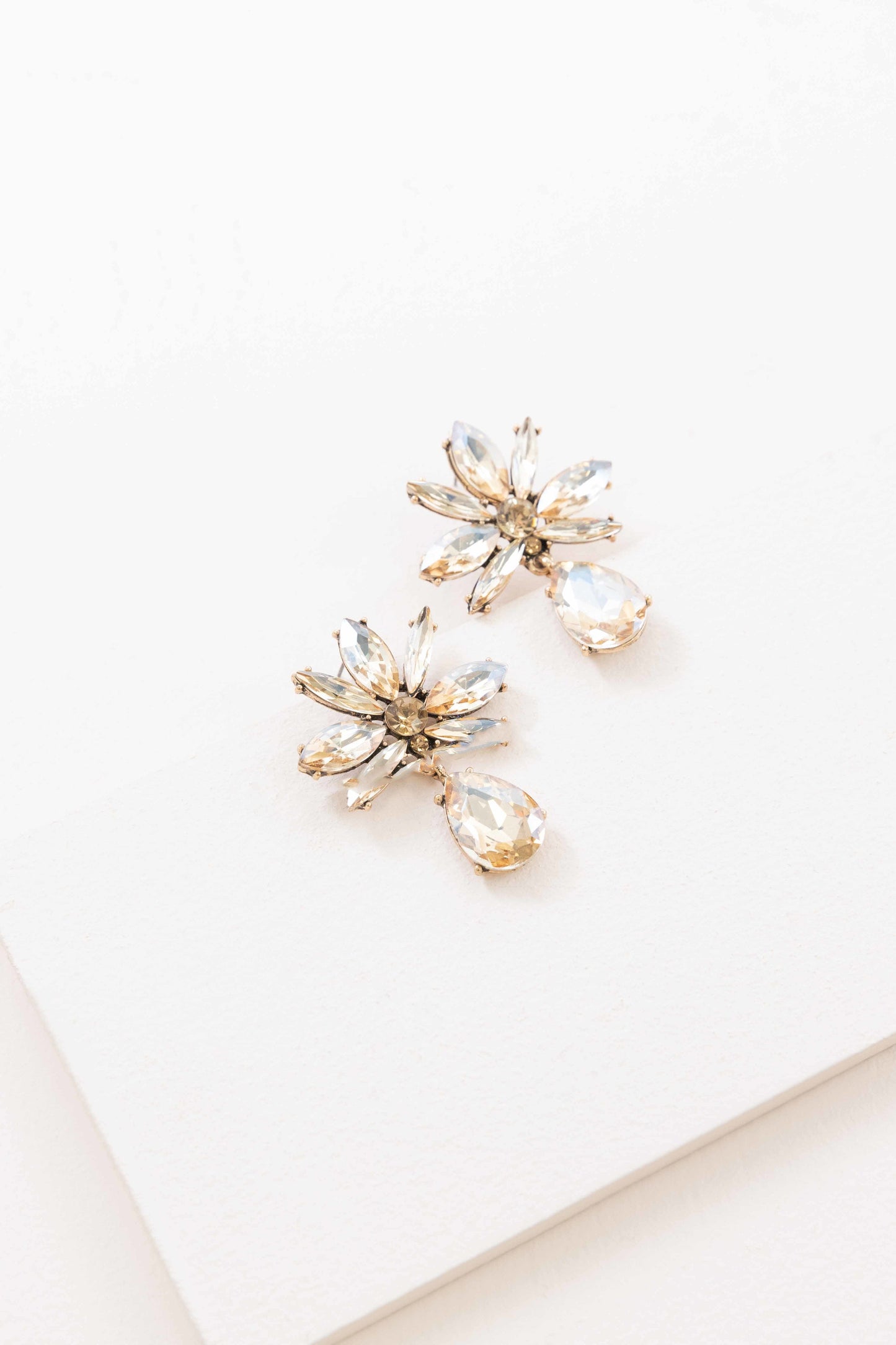 At Last Petal Drop Earrings | Amber