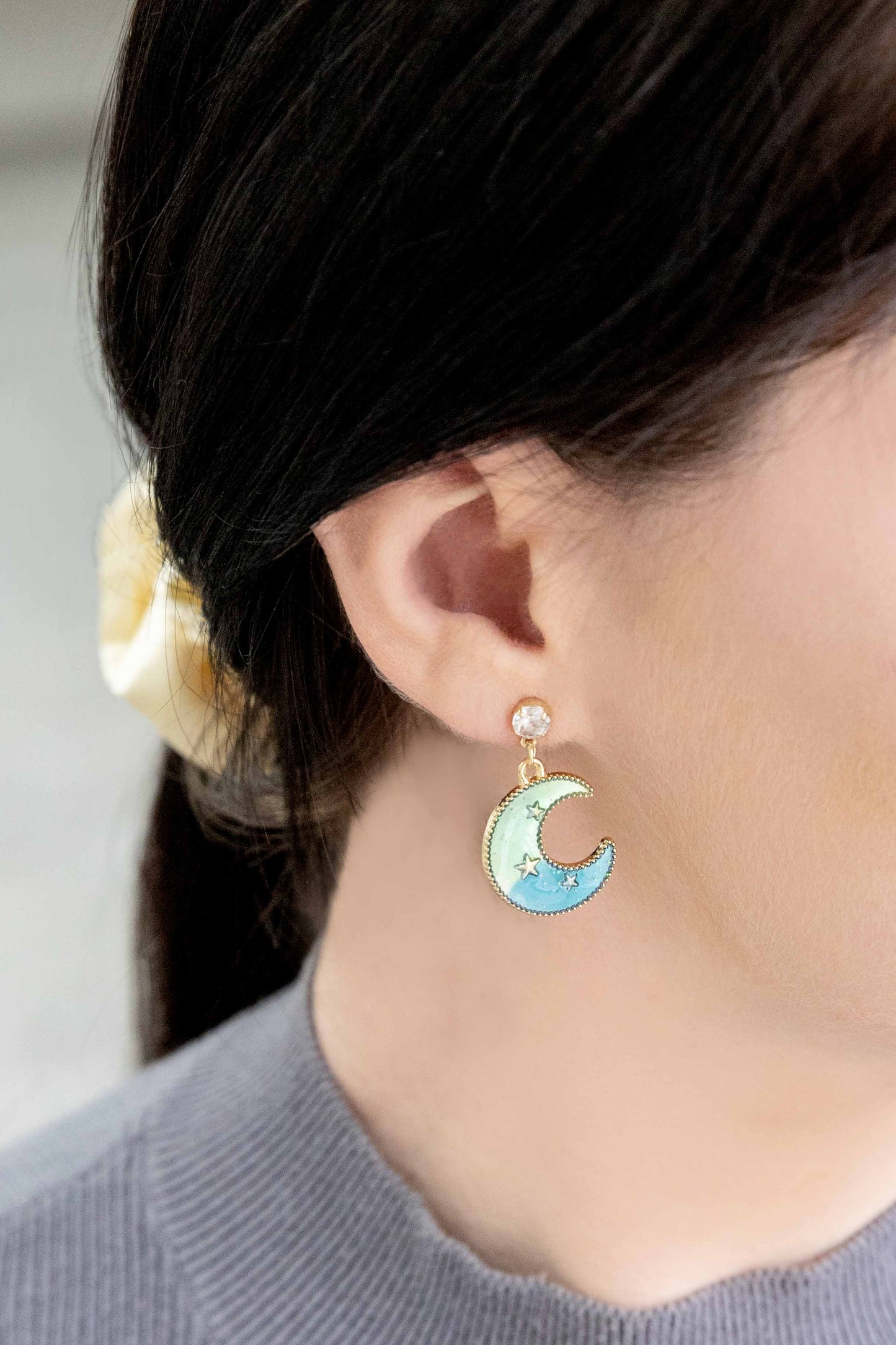 Glitter in the Night Mismatched Earrings