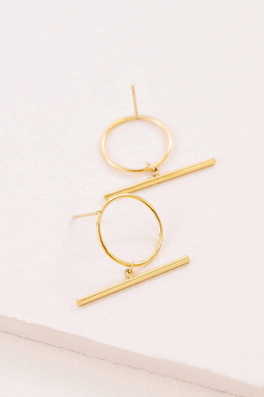 Bottom Line Earrings (14K)