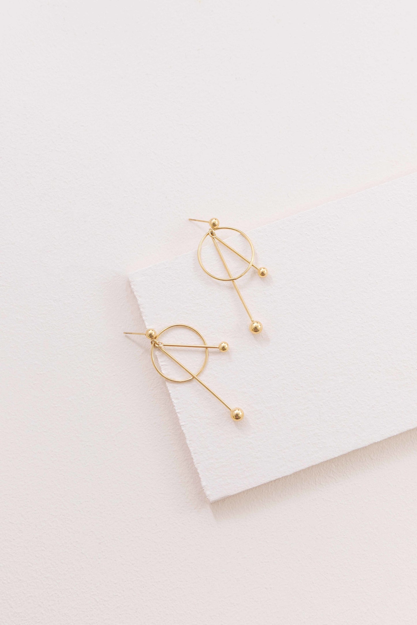 Time's Ticking Dangle Earrings (14K)