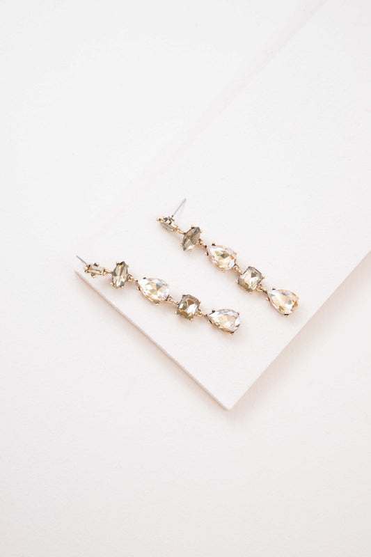 Iridescent Flare Dangle Earrings | Golden