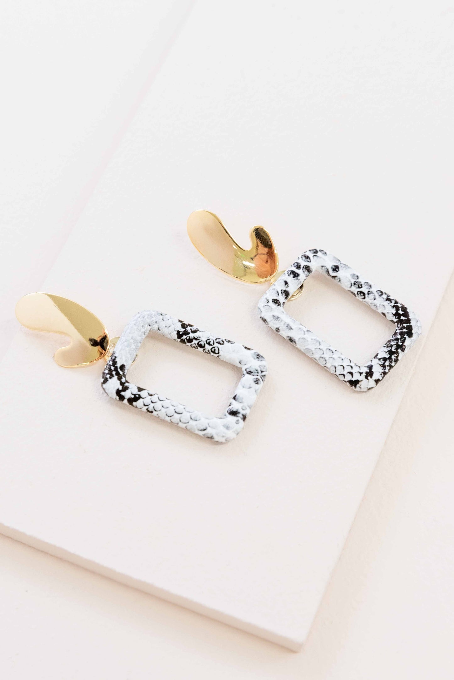 Night Out Dangle Earrings (14K) | White