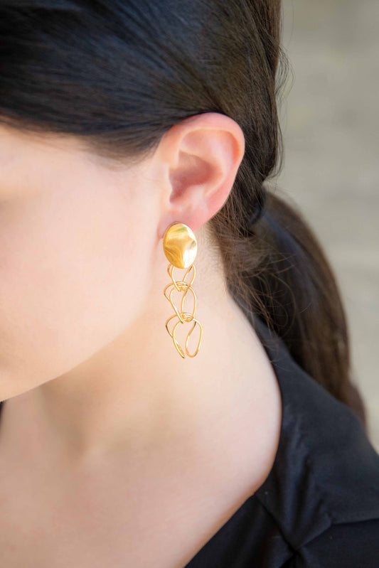 Get Jiggy Chain Earrings (14K)