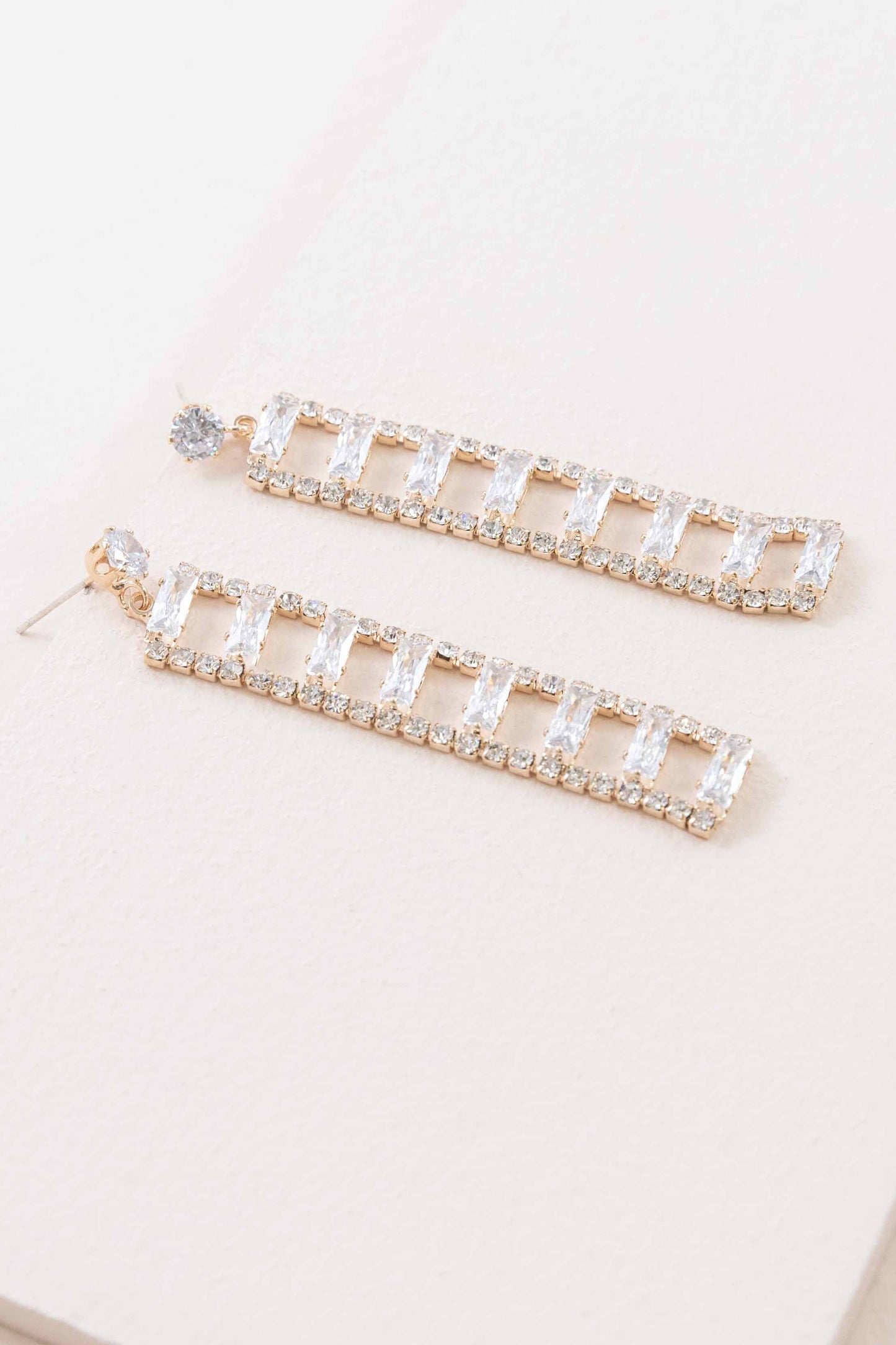 A Dozen Diamonds Dangle Earrings (14K)