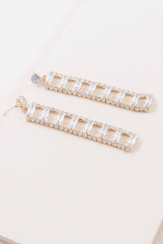A Dozen Diamonds Dangle Earrings (14K)